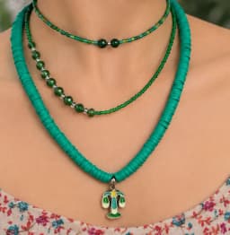 گردنبند سه ردیفه 